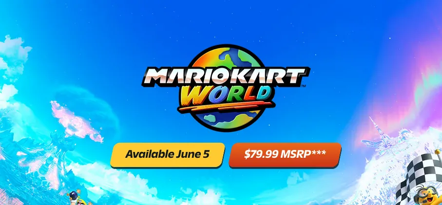 Ảnh mô phỏng Mario Kart World trên Nintendo Switch, ví dụ về thời gian chờ ngắn hơn