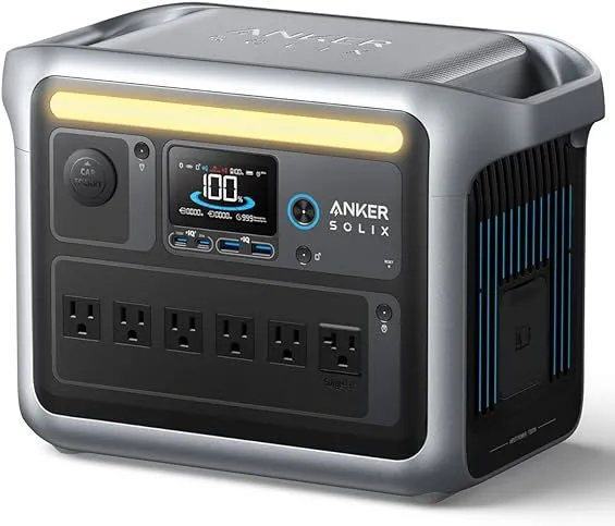 Anker Solix C1000 Portable Power Station, một trạm điện di động nhỏ gọn nhưng mạnh mẽ.
