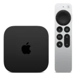 Apple TV 4K thế hệ mới với thiết kế hiện đại và chip A15 Bionic mạnh mẽ.