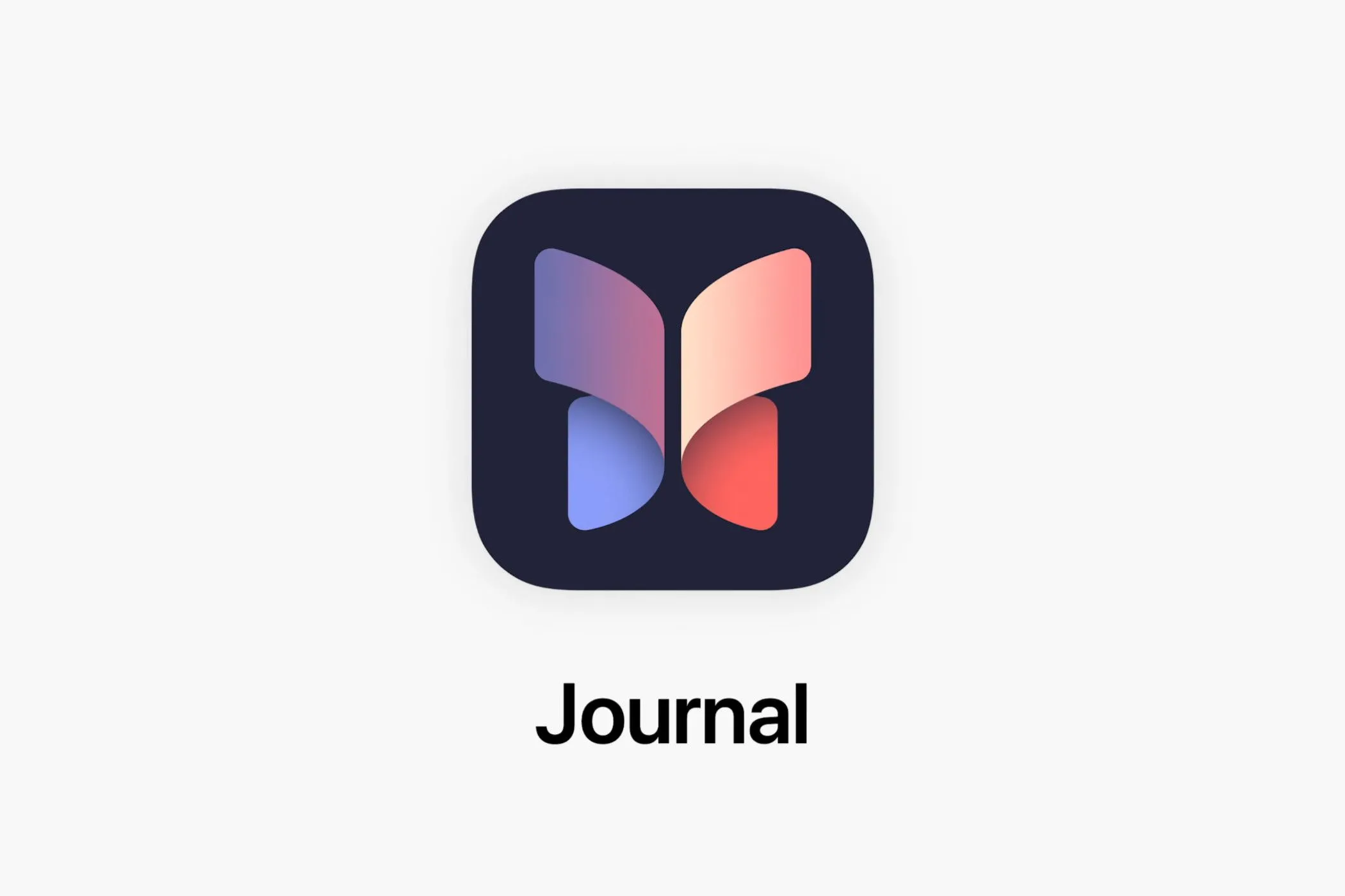 Biểu tượng ứng dụng Apple Journal với nền xám