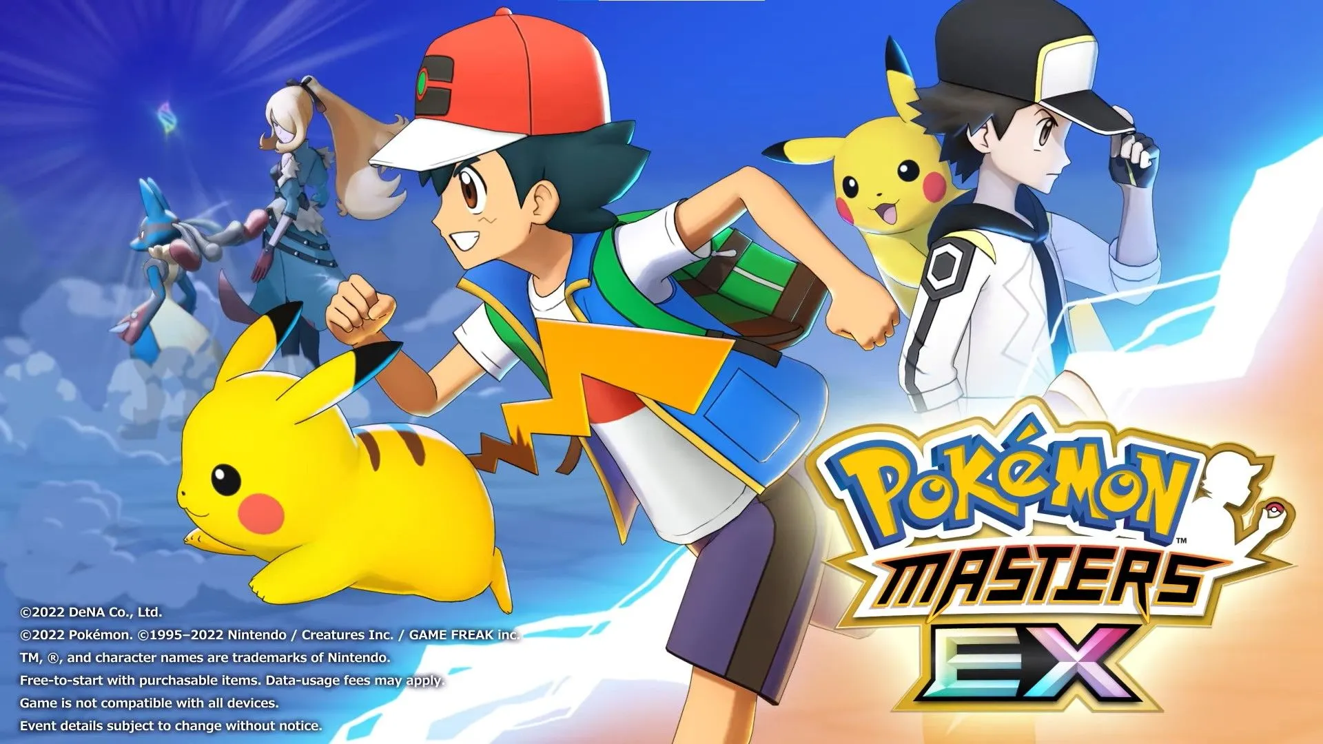 Các huấn luyện viên và Pokémon huyền thoại trong game Pokémon Masters EX