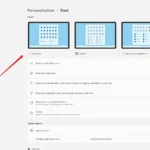 Cài đặt bố cục Start Menu Windows 11 với các tùy chọn hiển thị