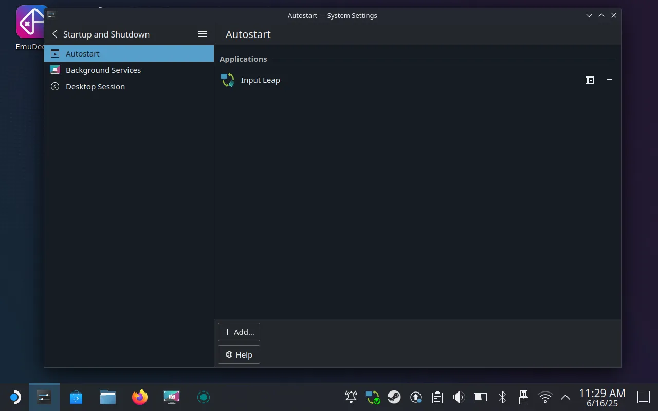 Cài đặt Input Leap tự khởi động cùng SteamOS trên Steam Deck