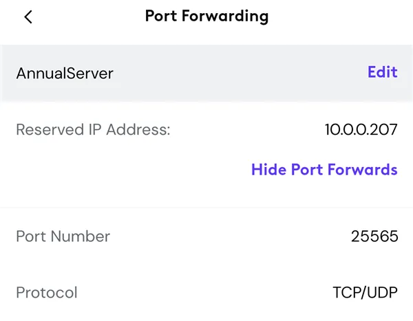 Cài đặt port forwarding cần thiết cho server Minecraft