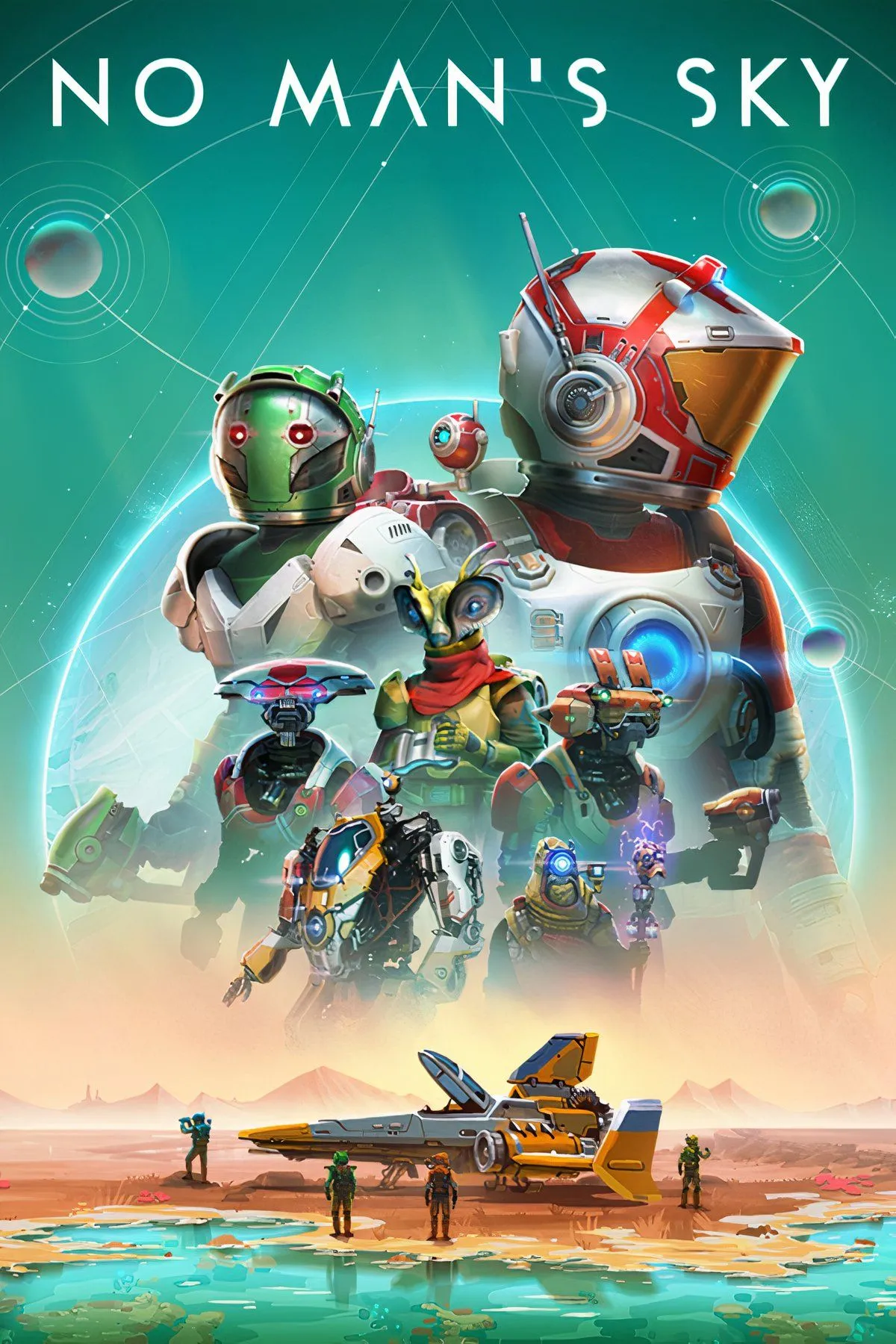 Căn cứ No Man's Sky trên một hành tinh lạ với các kiến trúc công nghệ