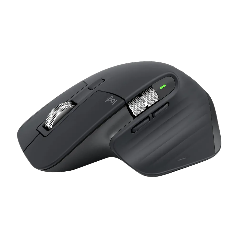 Chuột Logitech MX Master 3S với thiết kế hiện đại và các nút chức năng.