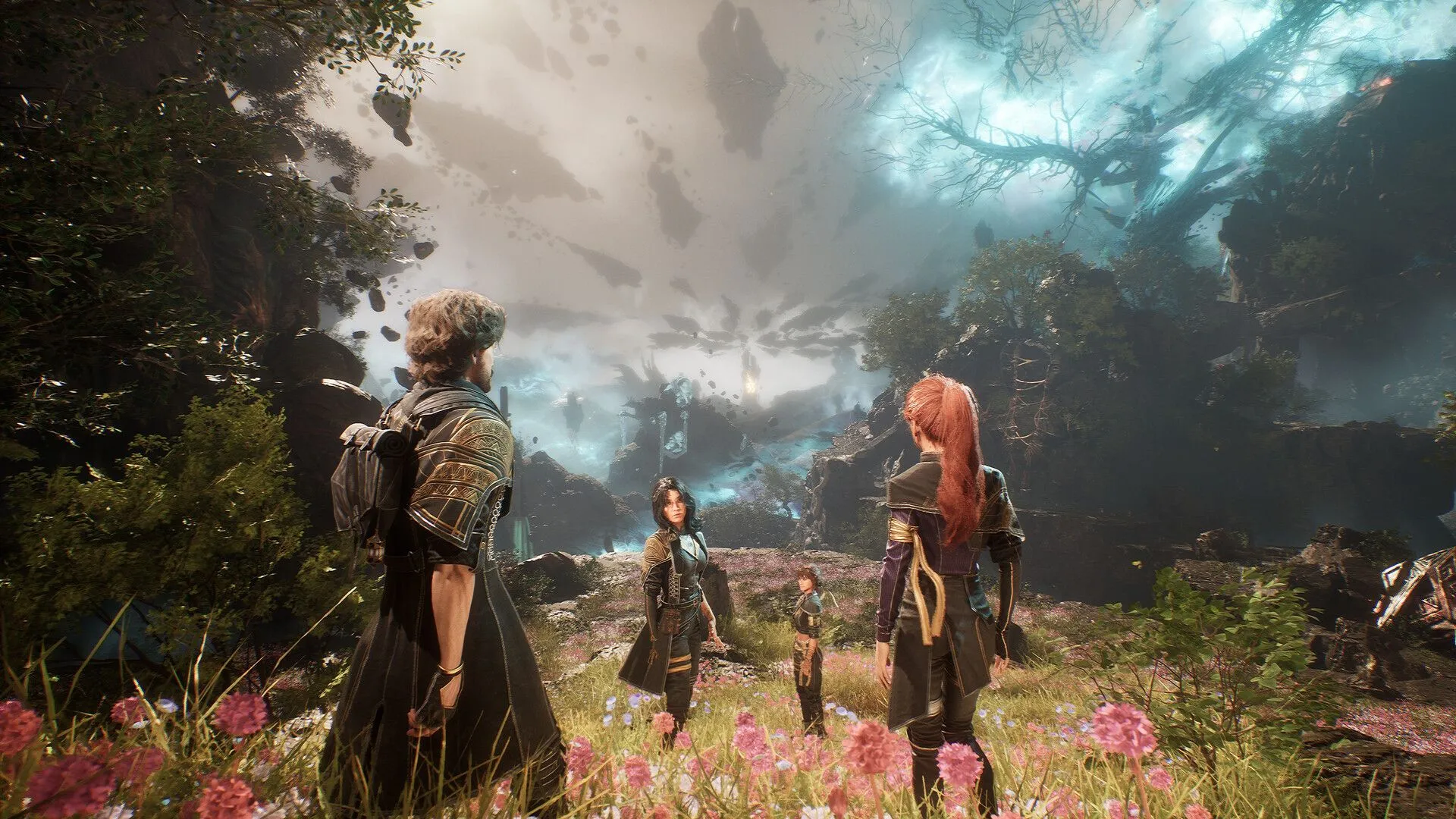 Clair Obscur Expedition 33 với hình ảnh một nhân vật đang di chuyển trong môi trường game giả tưởng