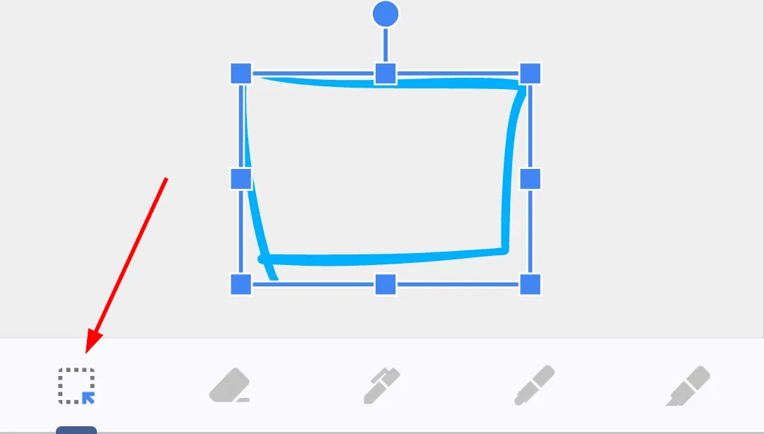 Công cụ chọn trong bản vẽ Google Keep