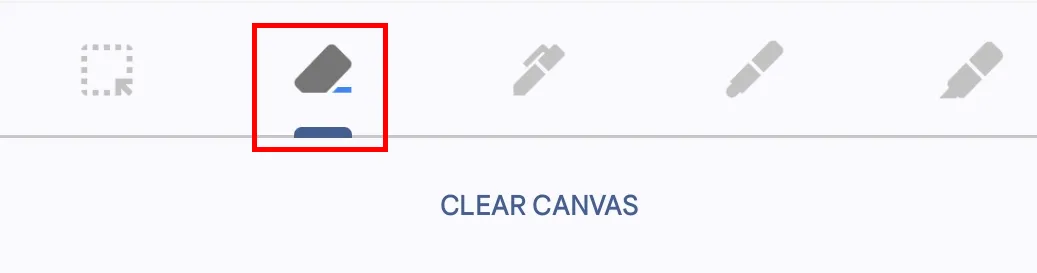 Công cụ tẩy trong bản vẽ Google Keep