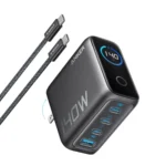 Củ sạc Anker 140W 4 cổng với dây USB-C kèm theo, màu đen