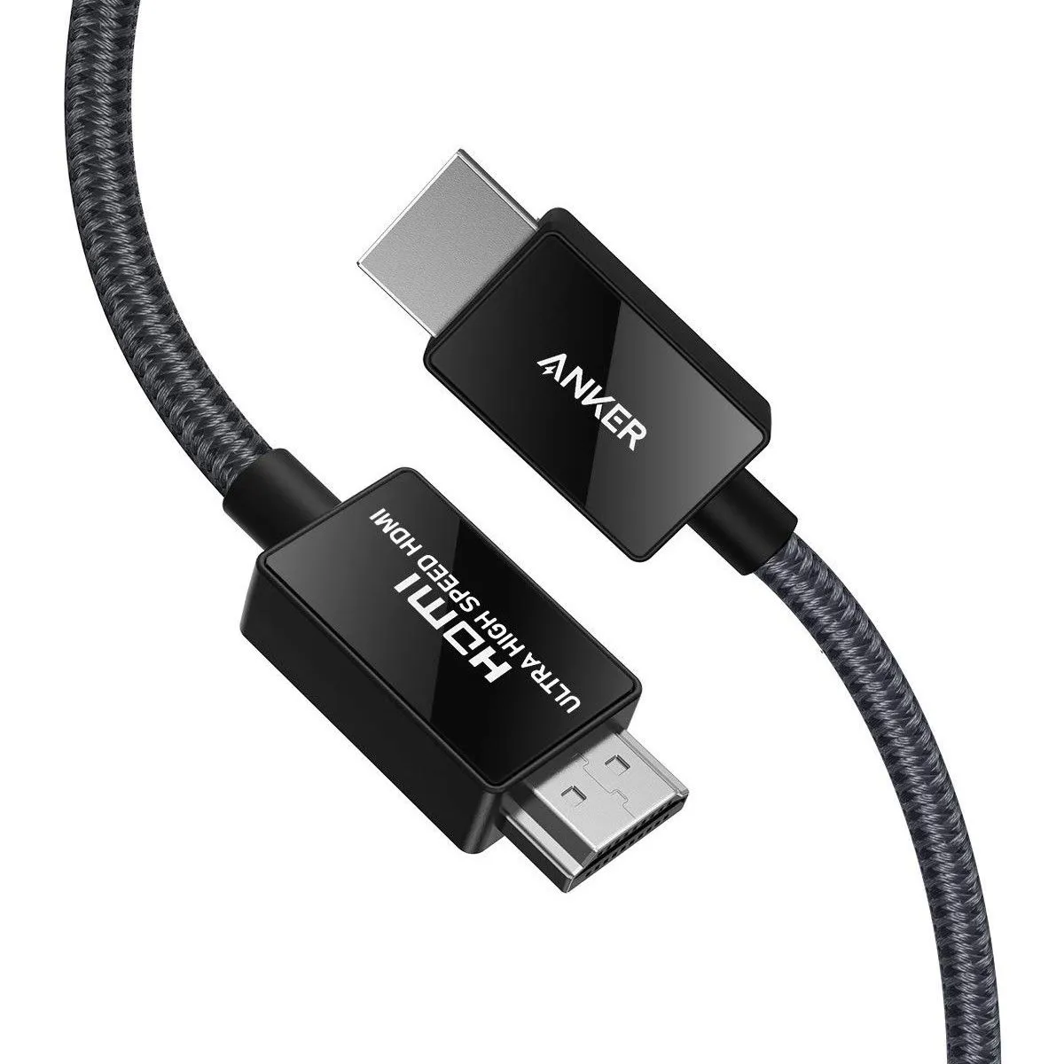 Dây cáp HDMI Anker Ultra High Speed A8743 bện nylon bền bỉ, hỗ trợ truyền tải tín hiệu 4K chất lượng cao.