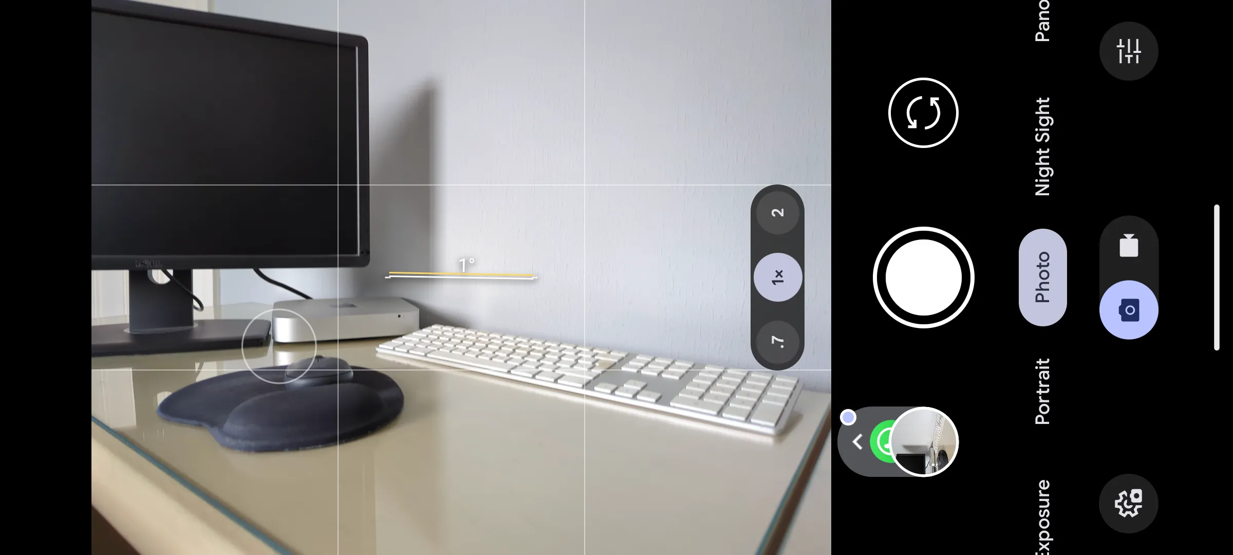 Đường lưới và chỉ báo trong camera Pixel
