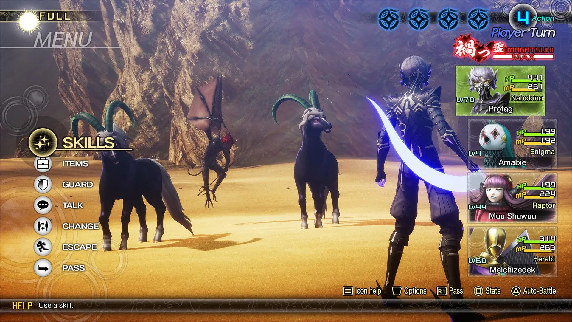 Gameplay Shin Megami Tensei V Vengeance với đồ họa hiện đại và nhân vật chính Nahobino