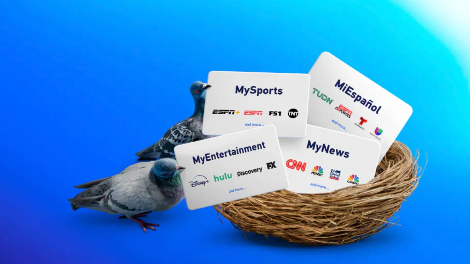 Giao diện các gói cước streaming mới của DirecTV