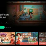 Giao diện Google Play Games trên PC hiển thị thư viện game di động và các tùy chọn điều khiển