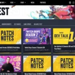 Giao diện tab tin tức trên trang web chính thức của Marvel Rivals cập nhật các thông tin mới nhất