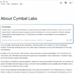 Giao diện tính năng tóm tắt AI Gemini trên Google Docs
