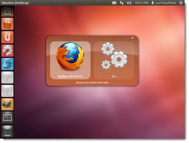 Giao diện ứng dụng Gnome Do trên Linux, đại diện cho những phần mềm mã nguồn mở ít được duy trì và dễ lỗi thời.