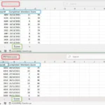 Hai sổ làm việc Excel có cấu trúc và tên thẻ trang tính giống nhau
