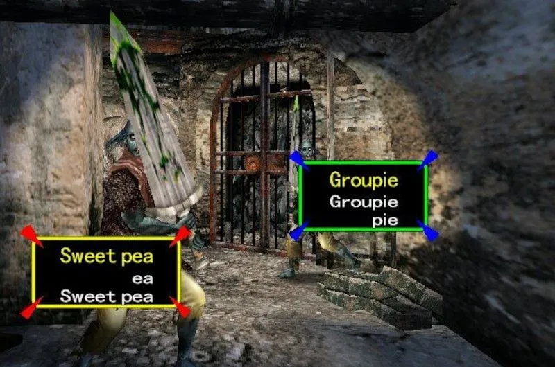 Hai zombie cầm kiếm trong game The Typing of the Dead: Overkill, một tựa game gõ phím độc đáo