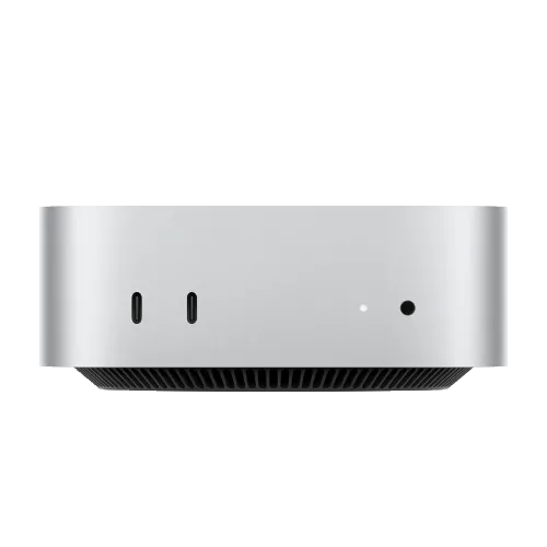 Hình ảnh cận cảnh máy tính Mac Mini M4 của Apple.