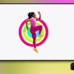 Huấn luyện viên Apple Fitness+ tập luyện trước các vòng Hoạt động trên Apple TV.