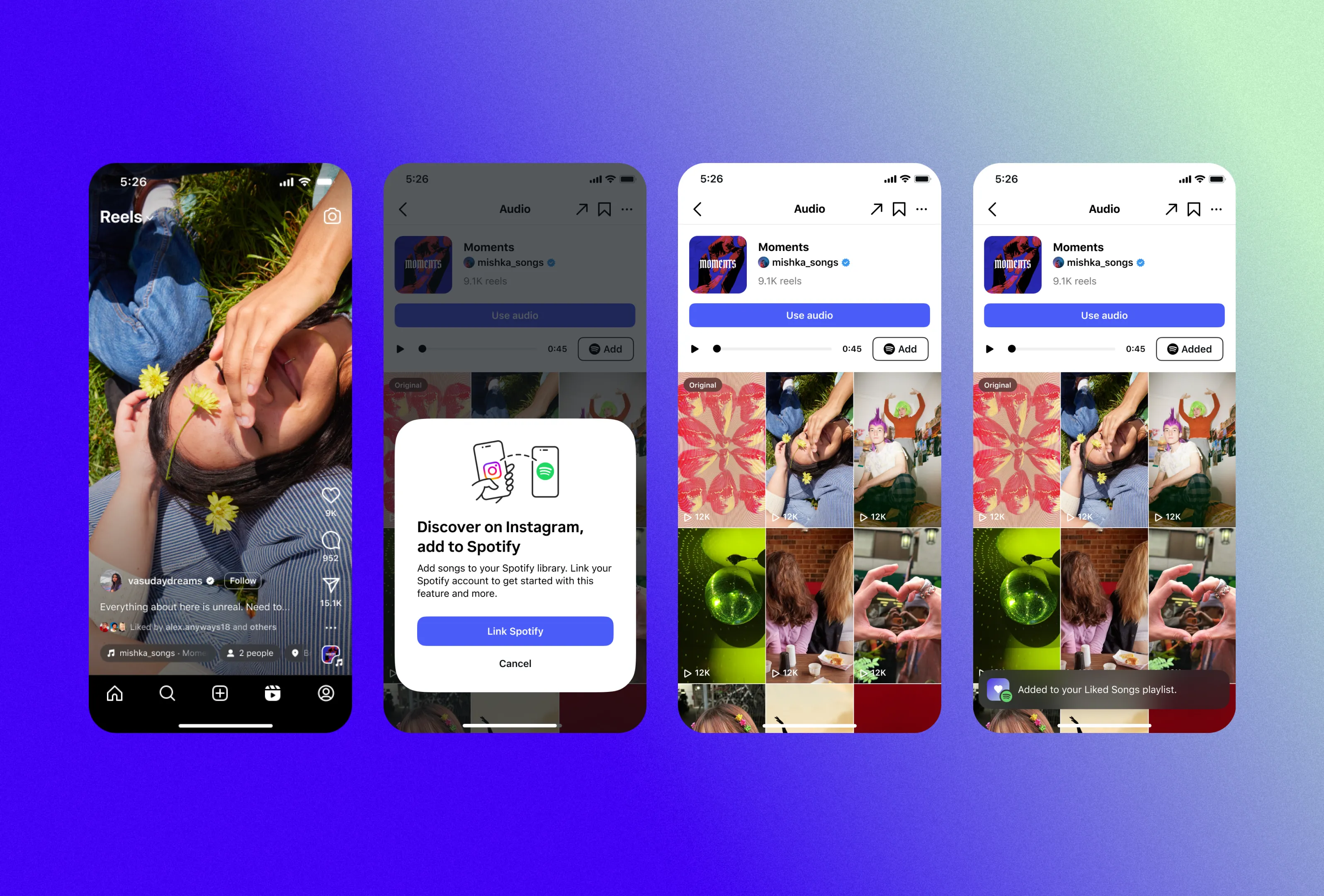 Hướng dẫn lưu nhạc từ Instagram trực tiếp vào thư viện Spotify