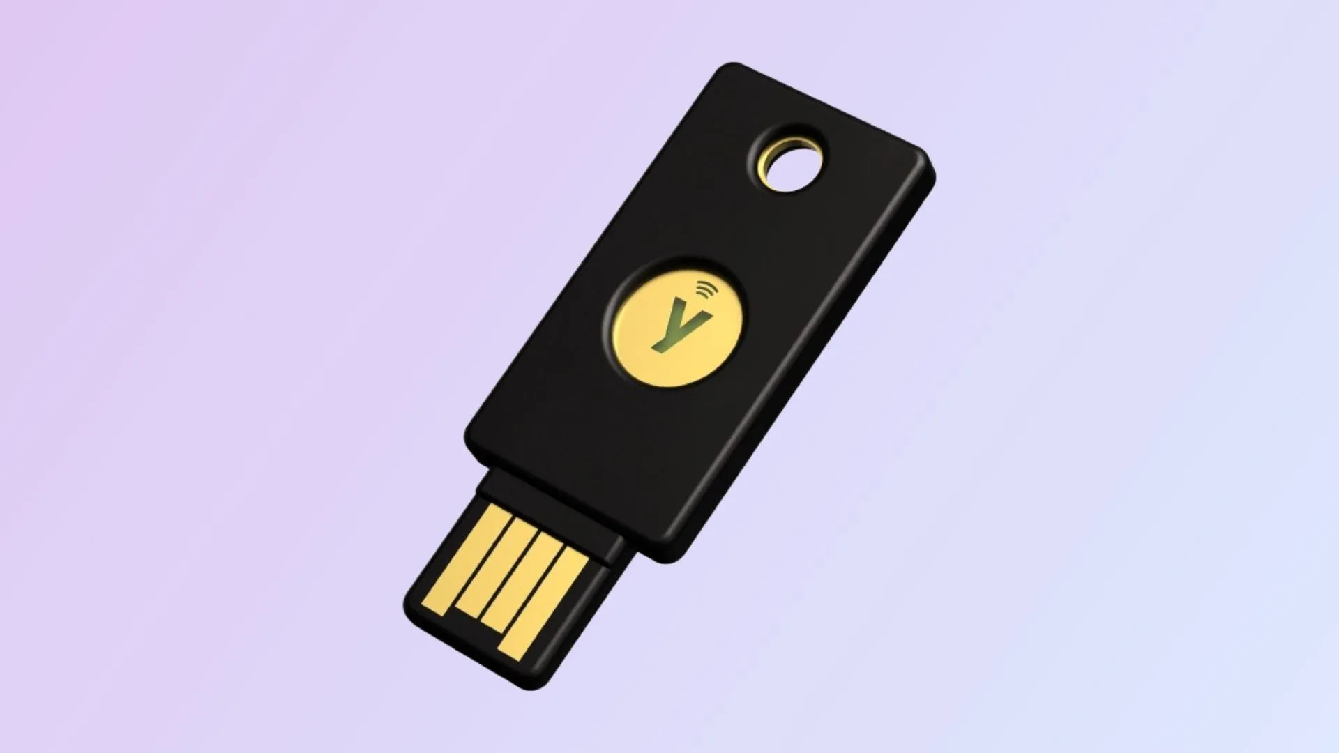 Khóa bảo mật Yubico YubiKey 5 NFC với nền chuyển màu