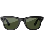 Kính Ray-Ban Meta Smart Glasses với thiết kế Wayfarer cổ điển và các biểu tượng tính năng AI