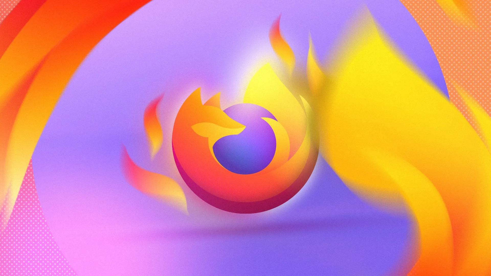 Logo trình duyệt Firefox nổi bật với ngọn lửa bao quanh, biểu tượng cho tốc độ và sự bảo mật.
