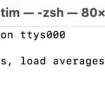 macOS Terminal hiển thị thời gian hoạt động liên tục (uptime command)