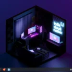 Màn hình desktop của hệ điều hành Bazzite với giao diện tùy chỉnh, tối ưu cho trải nghiệm chơi game trên Linux.