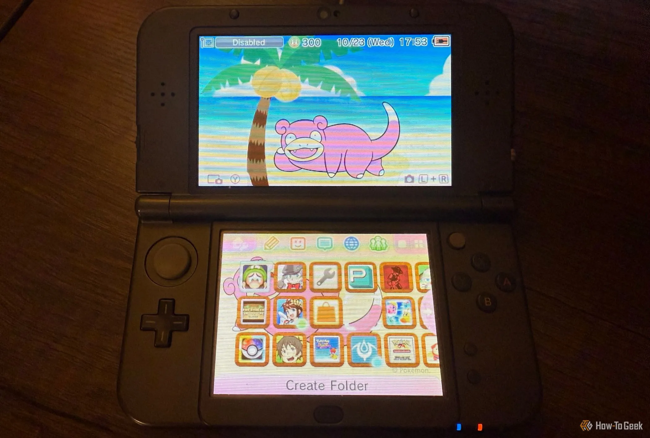 Màn hình Nintendo 3DS XL, gợi nhớ đến các máy chơi game cầm tay màn hình nhỏ từng rất phổ biến.