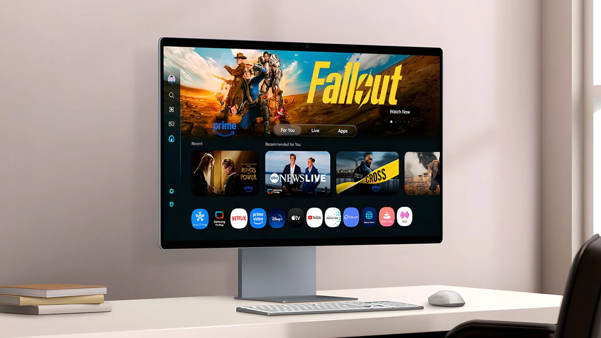 Màn hình thông minh Samsung Smart Monitor M9 với màn hình 4K QD-OLED, hiển thị hình ảnh chất lượng cao