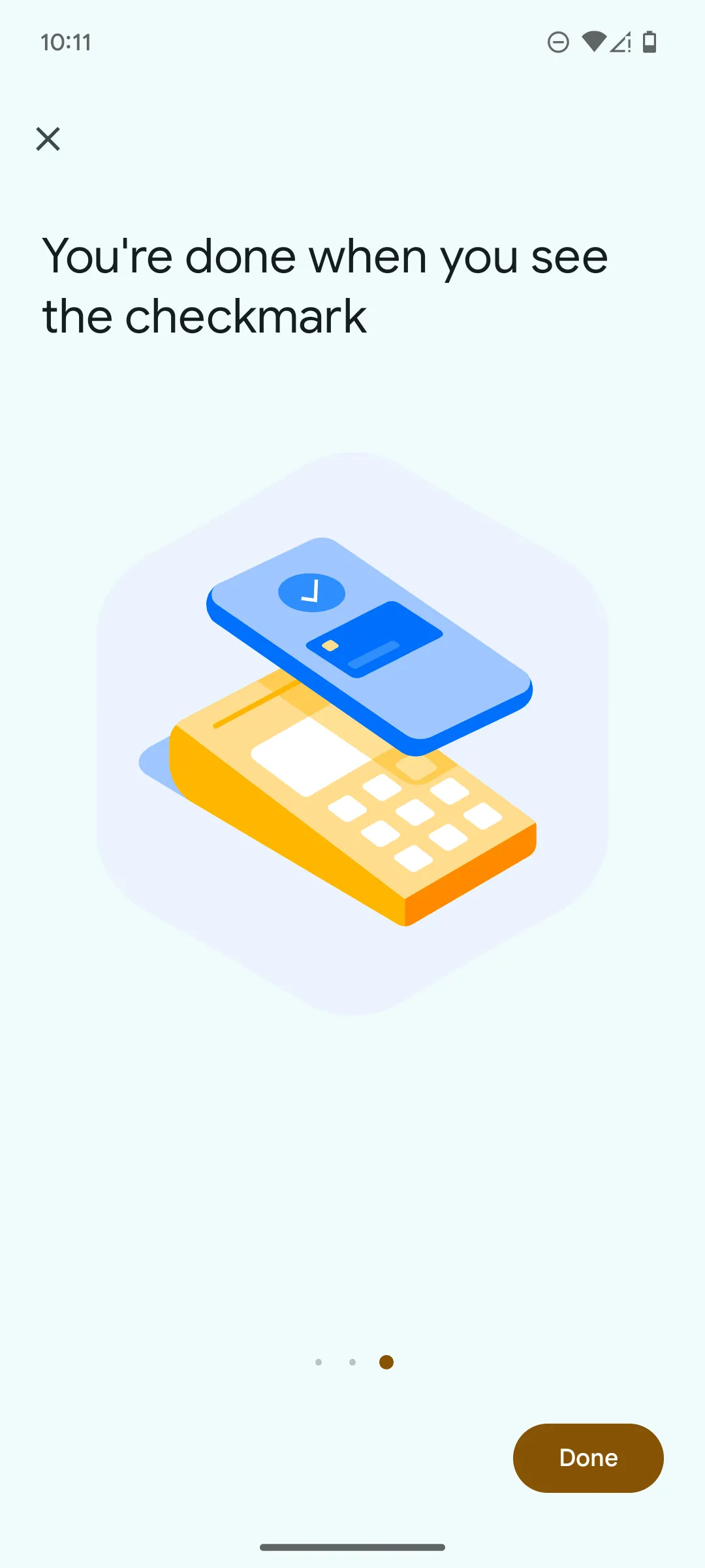 Màn hình xác nhận giao dịch thành công của Google Wallet.