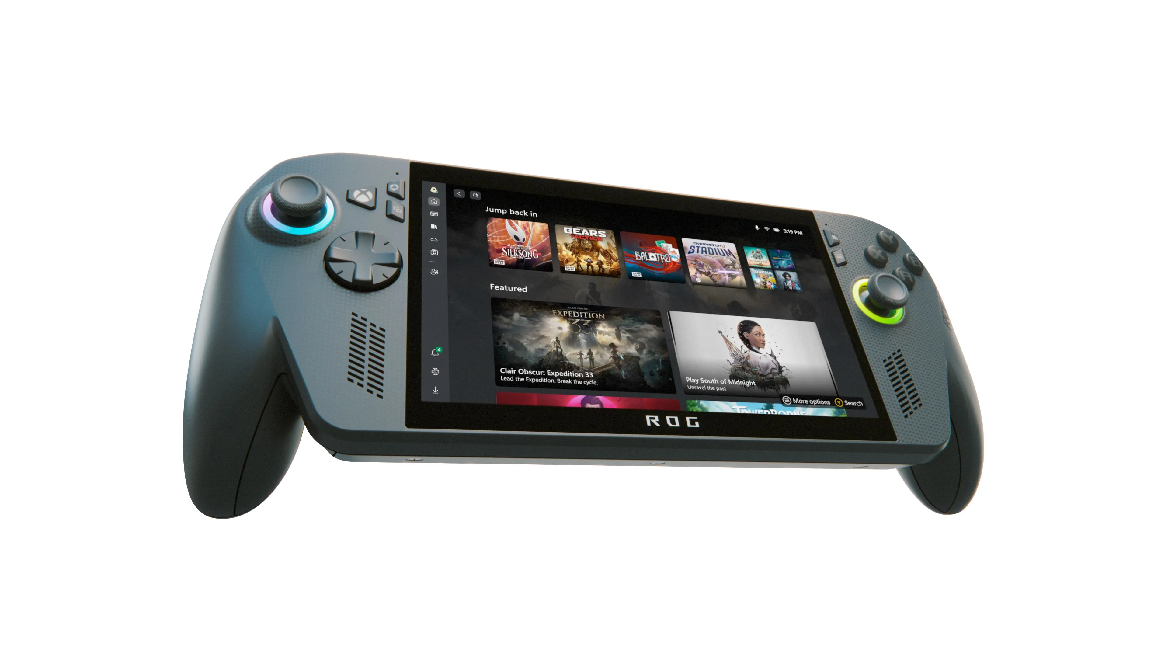 Máy chơi game cầm tay ASUS ROG Xbox Ally với giao diện Xbox mới của Microsoft