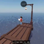 Người chơi câu cá tại bến tàu trong Roblox Fisch.
