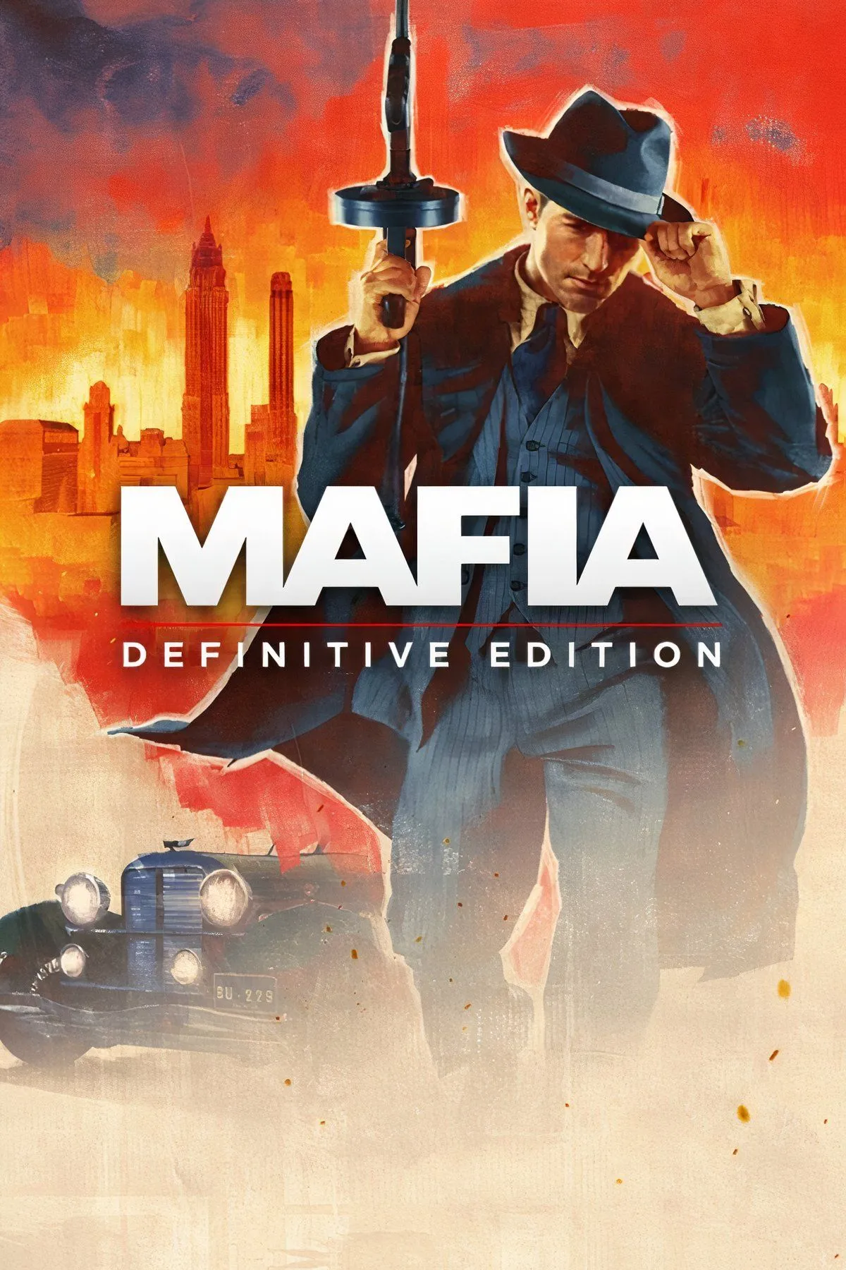 Nhân vật chính Tommy Angelo lái xe trong Mafia Definitive Edition