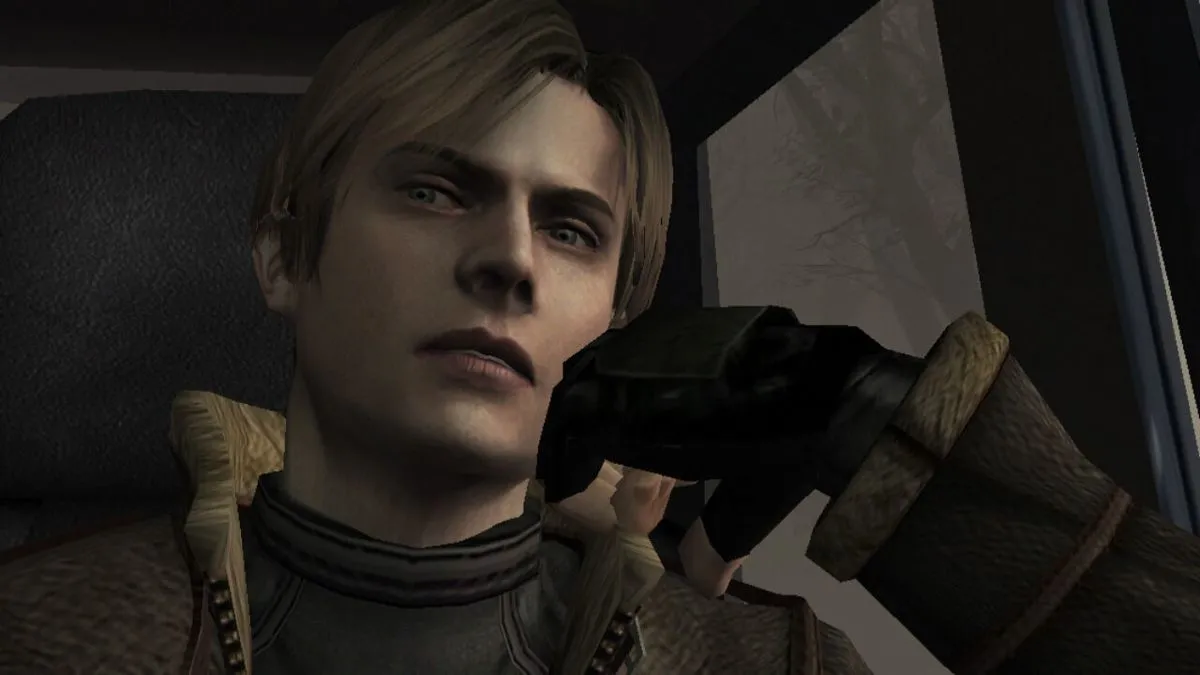 Nhân vật Leon S. Kennedy trong Resident Evil 4, minh họa đồ họa game theo thời gian.