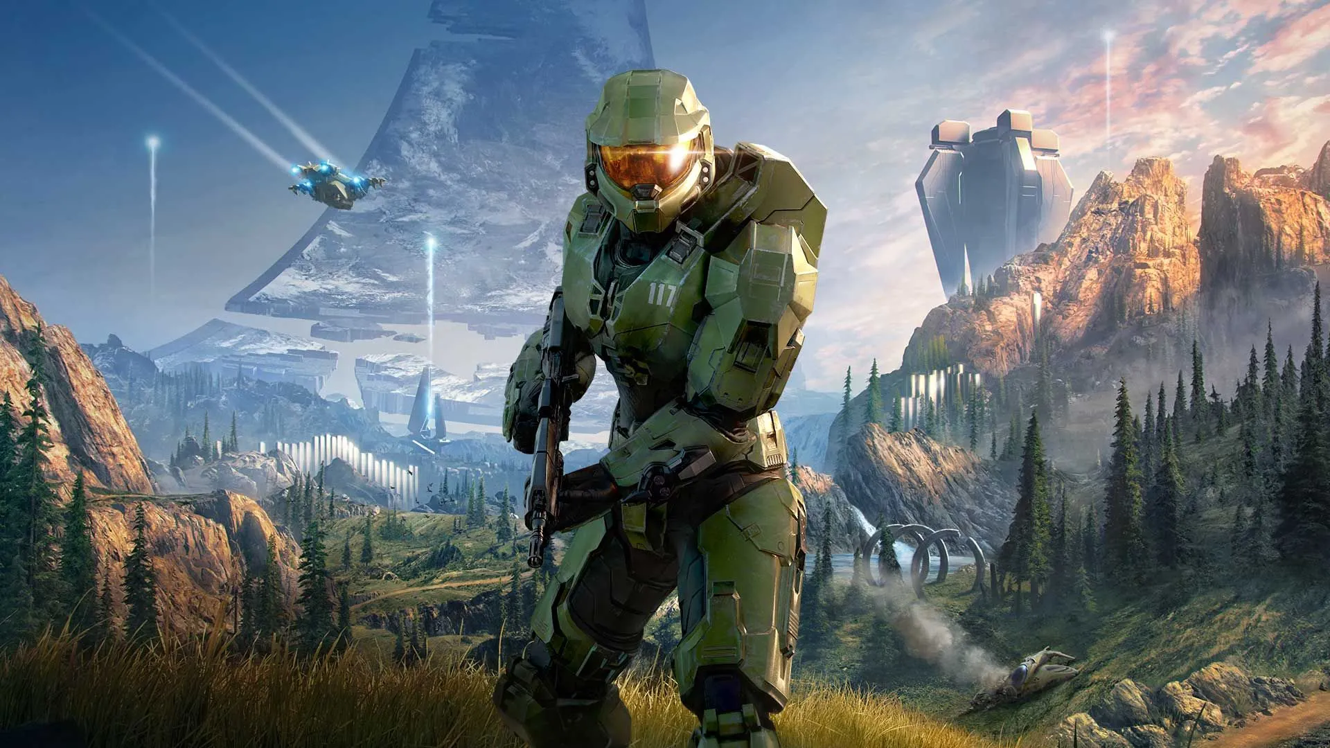 Nhân vật Master Chief trong game Halo Infinite, tượng trưng cho game độc quyền của Xbox.