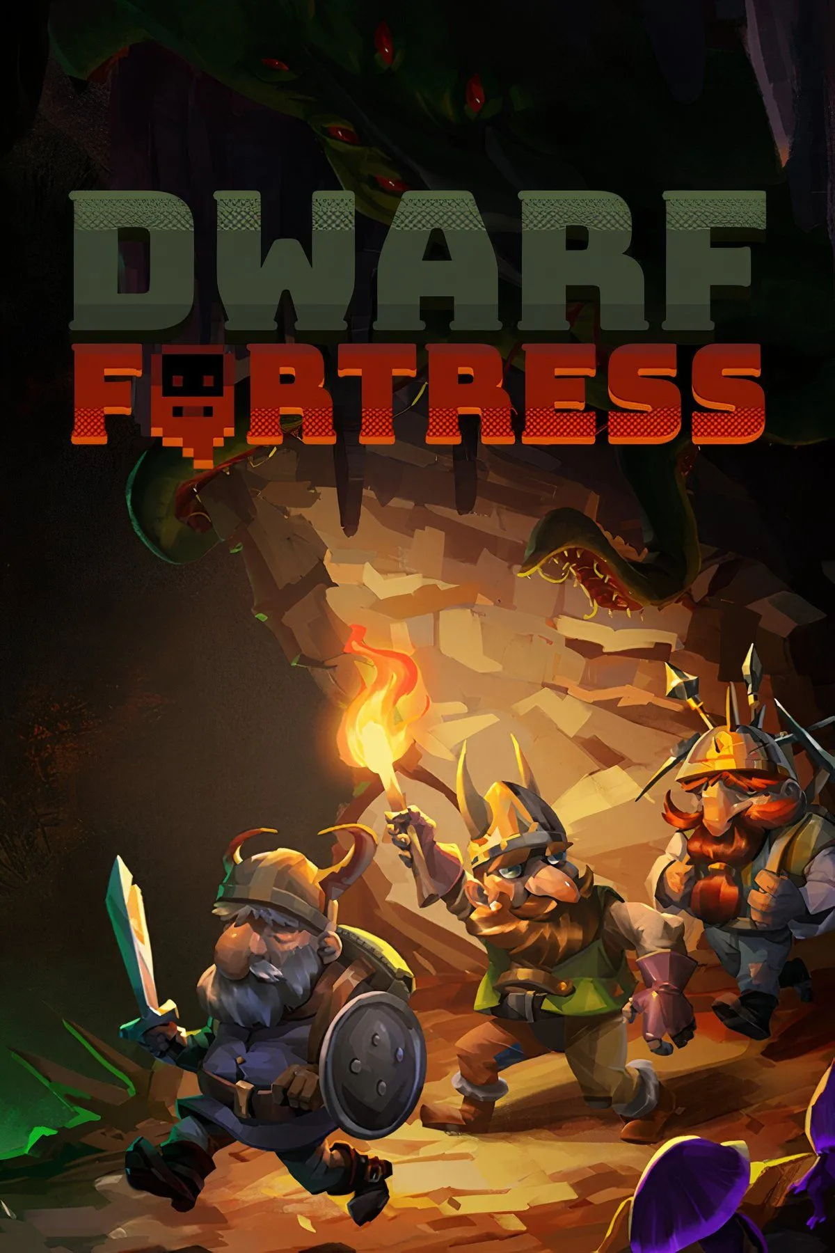 Pháo đài ngầm đồ sộ trong Dwarf Fortress với nhiều tầng và phòng ốc