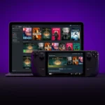 SteamOS đang chạy trên màn hình của Steam Deck, minh họa giao diện người dùng thân thiện của hệ điều hành này.