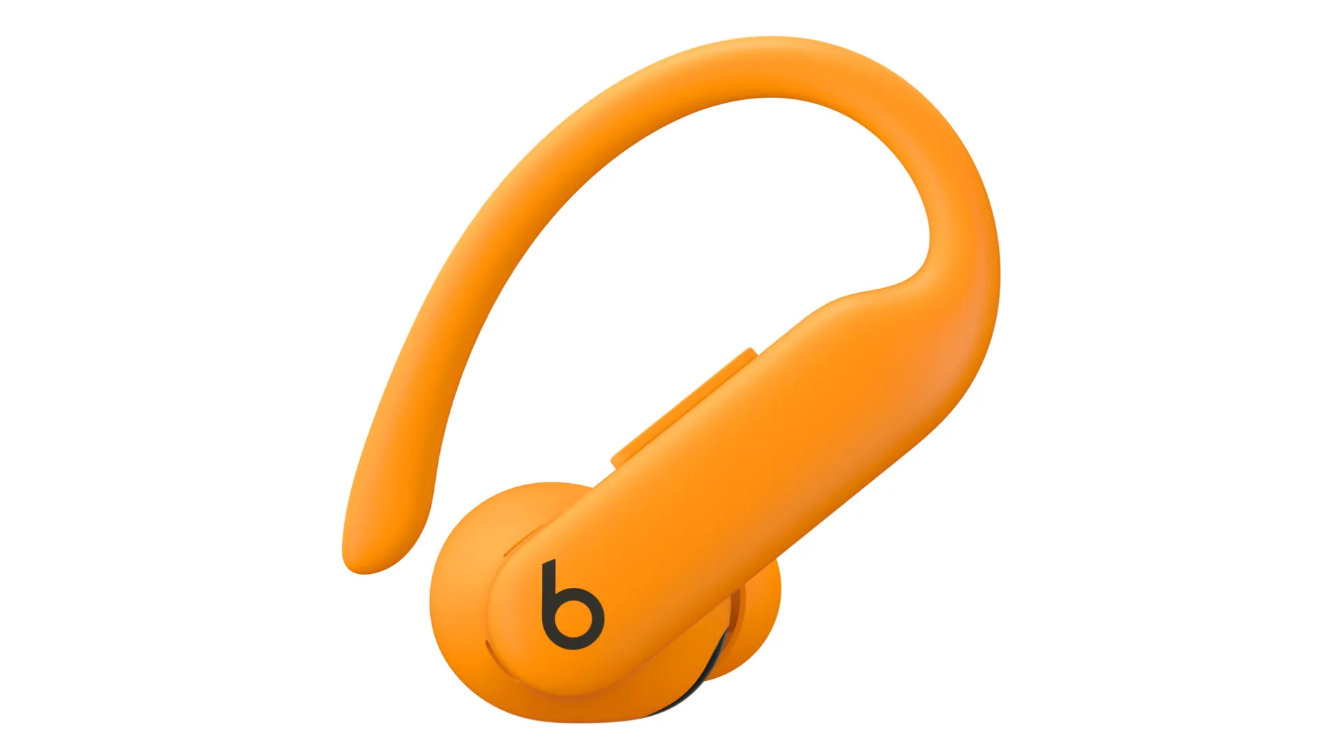 Tai nghe Powerbeats Pro 2 màu cam điện tử với thiết kế móc vành tai chắc chắn