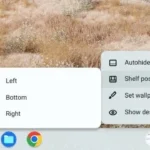 Thay đổi vị trí thanh Shelf trên ChromeOS sang bên trái.