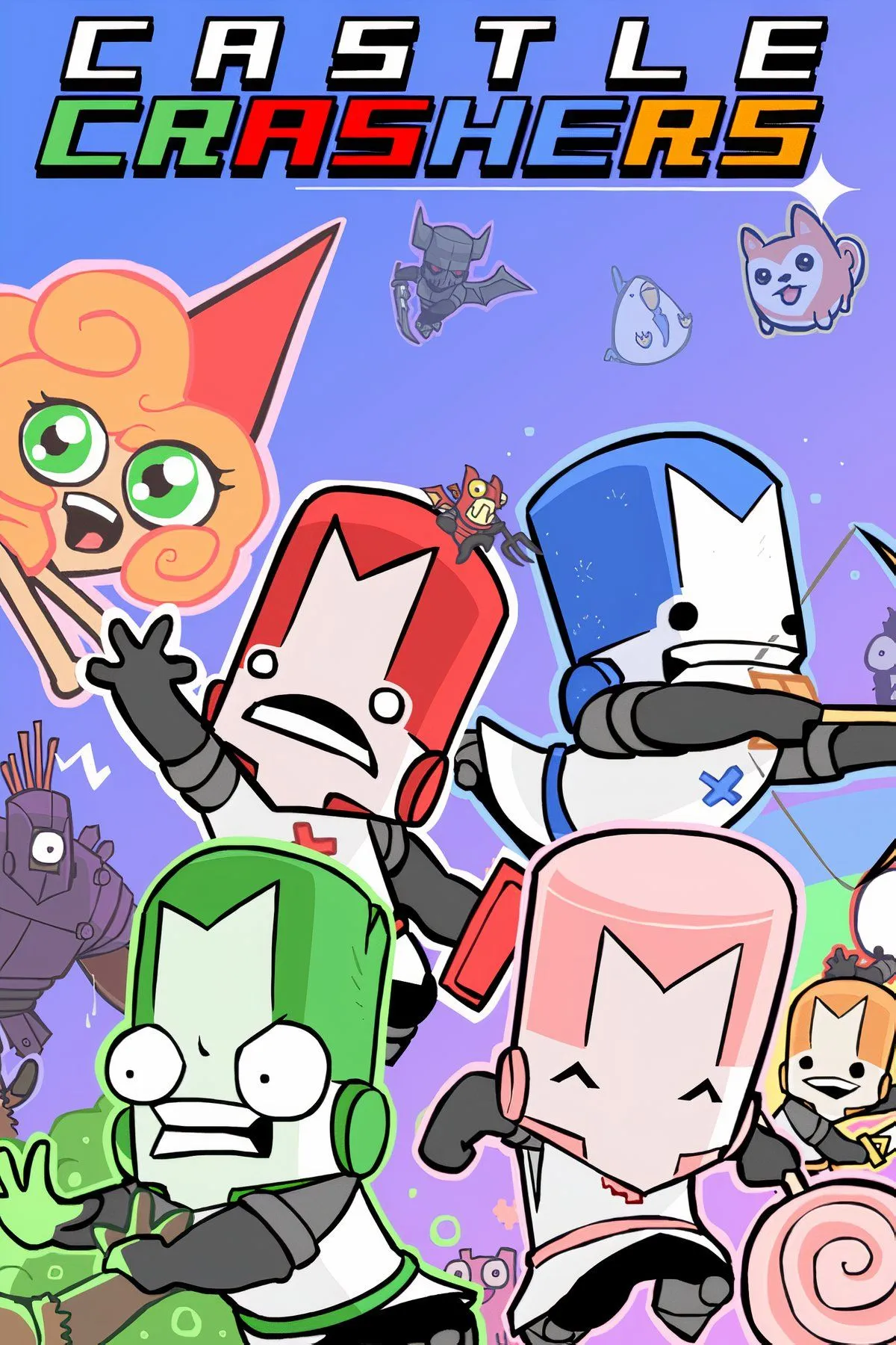 Thẻ bài Castle Crashers Remastered hiển thị thông tin game và các nền tảng hỗ trợ