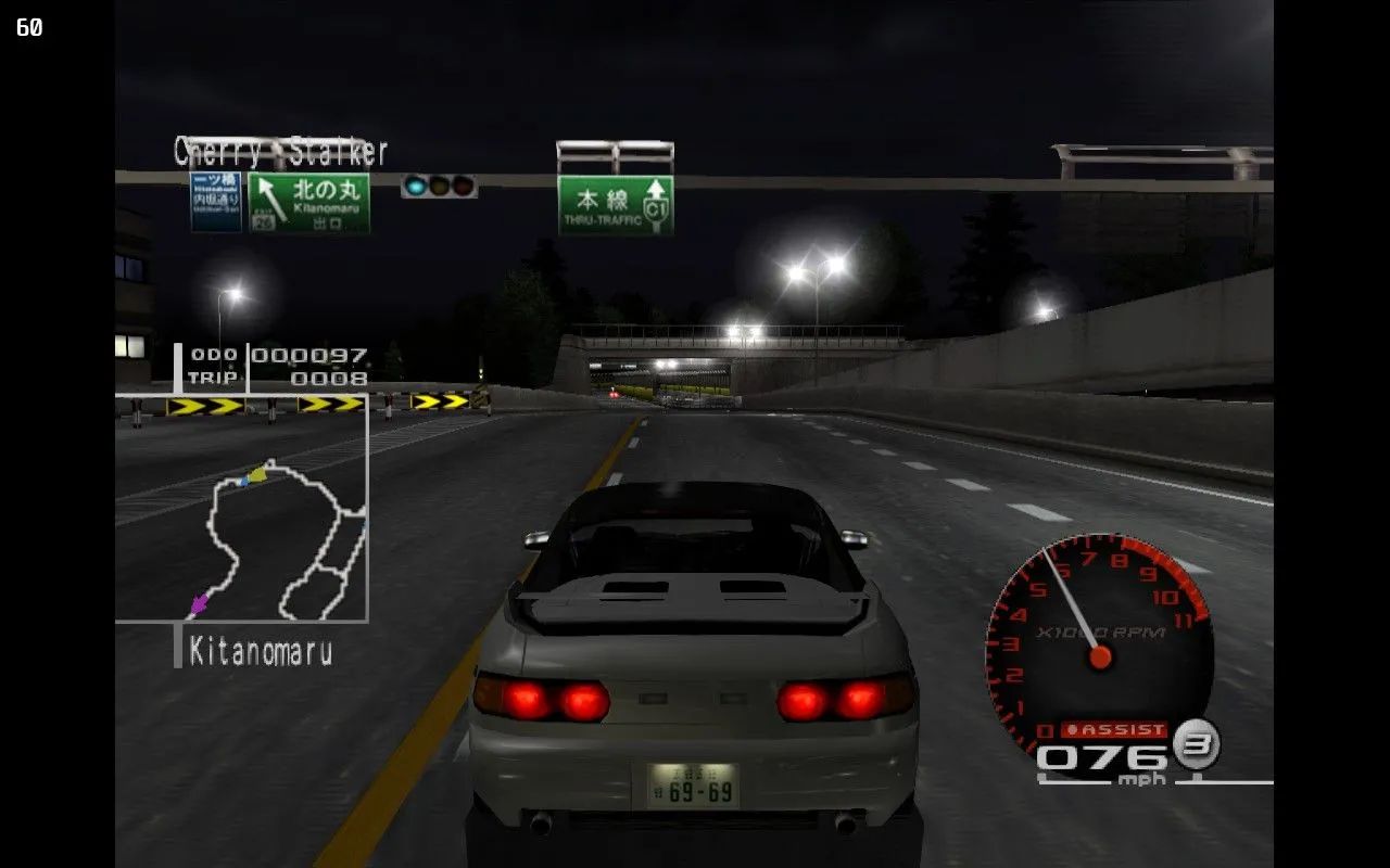 Trải nghiệm game đua xe Tokyo Xtreme Racer Zero được giả lập mượt mà qua PCSX2 trên thiết bị Steam Deck, cho thấy khả năng nâng cấp hình ảnh của game PS2.
