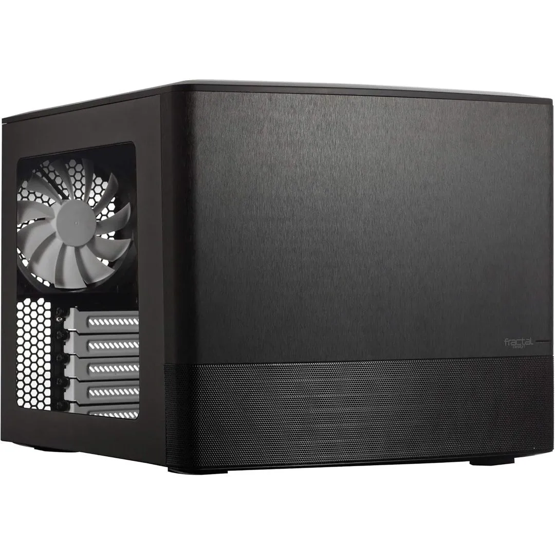 Vỏ case máy tính Fractal Design Node 804 màu đen với nhiều khay ổ cứng