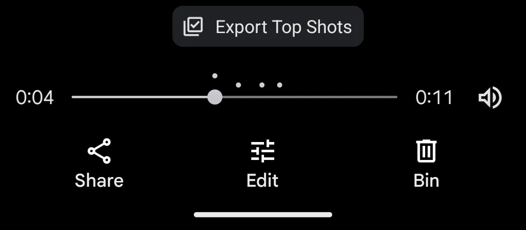 Xuất ảnh Top Shot từ video trên Pixel